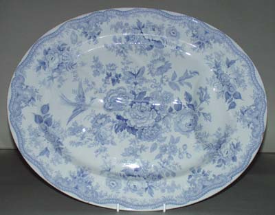 Meat Dish or Platter with tree and well c1870